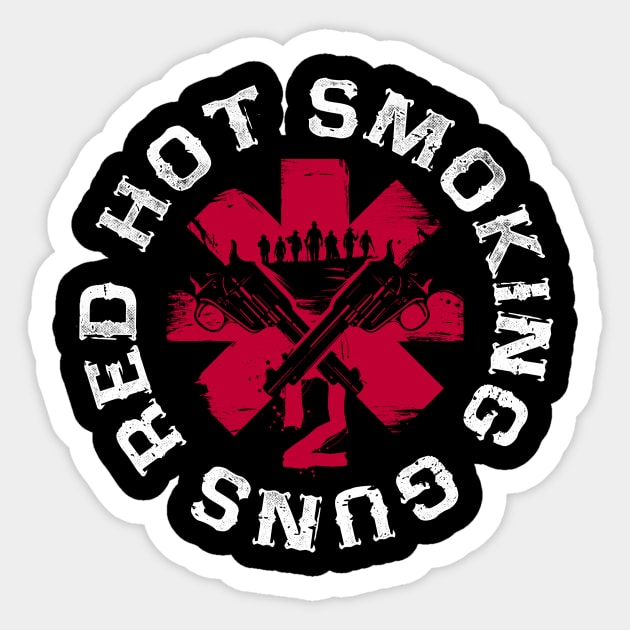 Red Hot Smoking Guns Sticker by JayHai